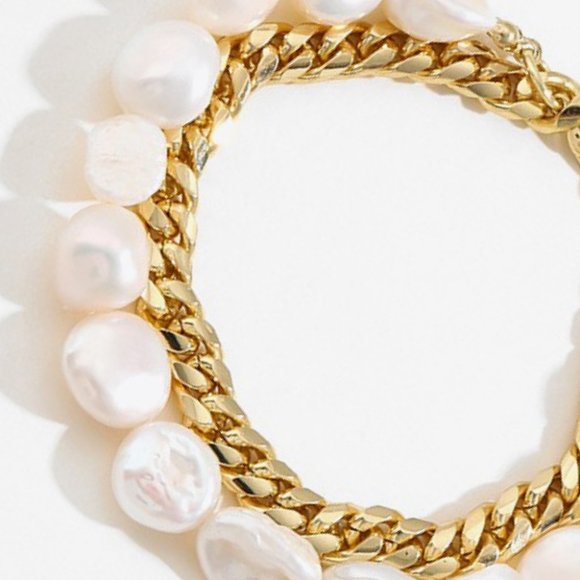 Two-Tone Double-Layered Bracelet For Women - Picture 3 of 3